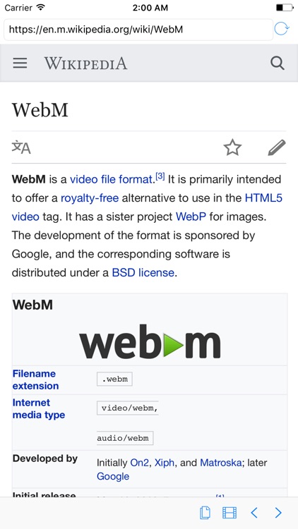 Webm Browser Lite