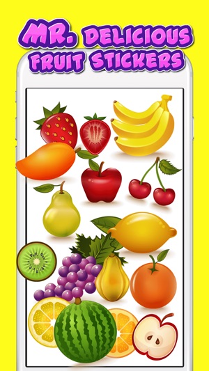 Mr. Delicious Fruit Stickers : Healthy F