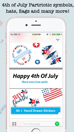 Animated 4th Of July Stickers For iMessage(圖2)-速報App