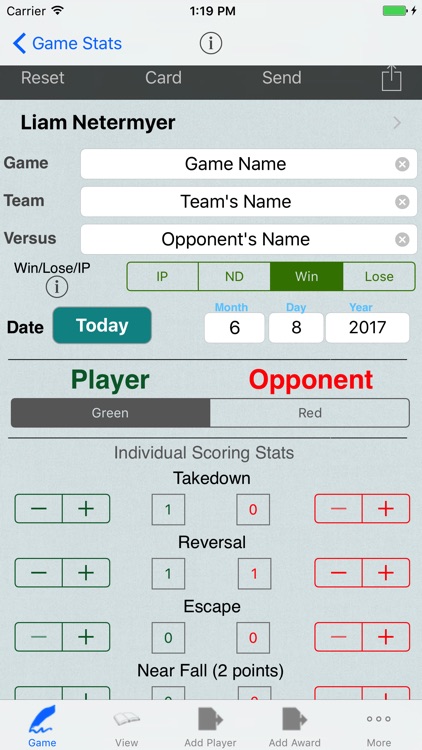 Wrestling Game Tracker & Player Stats Manager