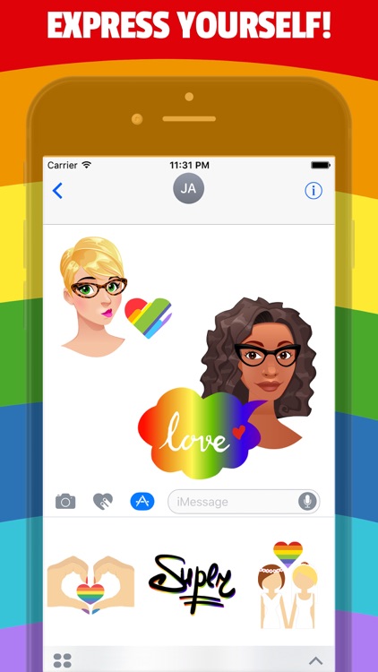 LESBOMOJI - Lesbian Bisexual Emoji App