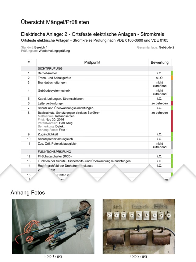 Elektrische Anlagen - Prüfung nach DIN VDE(圖4)-速報App