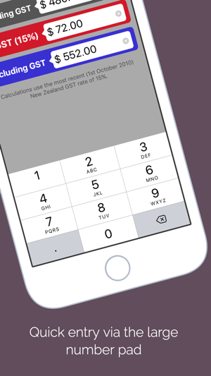 GST Kiwi - New Zealand Goods and Services Tax Calc(圖2)-速報App