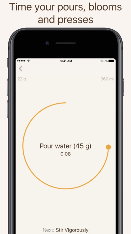 Brew Timer - Coffee Timer and Recipe Organizer