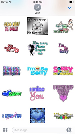 Animated Sorry & Thank You & Miss You GIF Stickers(圖2)-速報App