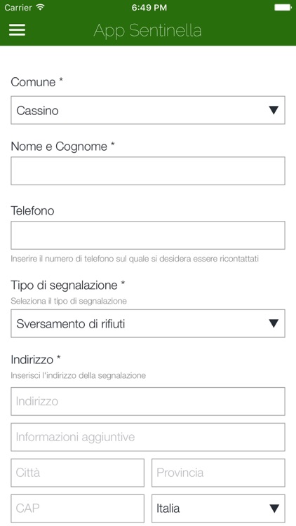 App Sentinella