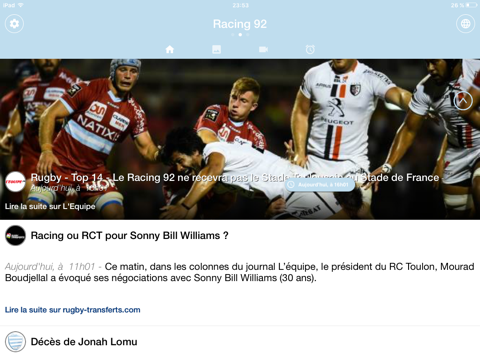 Rugby Addict : l’app 100% rugby - náhled