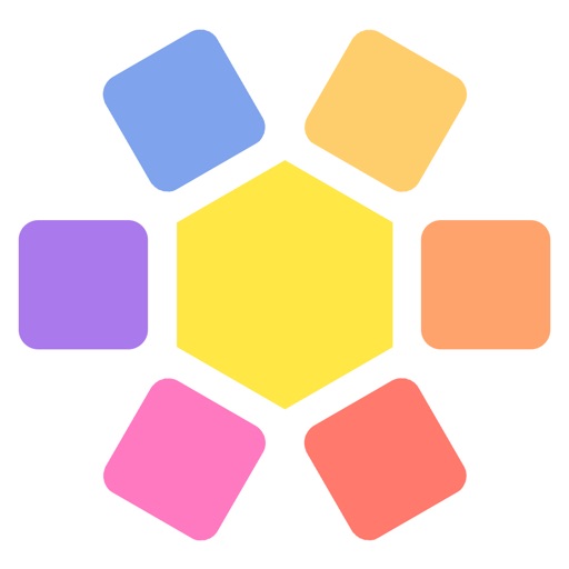 Fill Grid Square & Hexagon blocks fever hex puzzle Icon