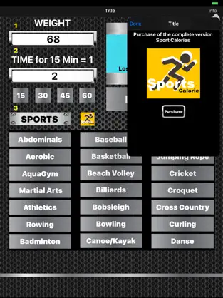 Obrázek 2 Sports Calories  Lite iphone