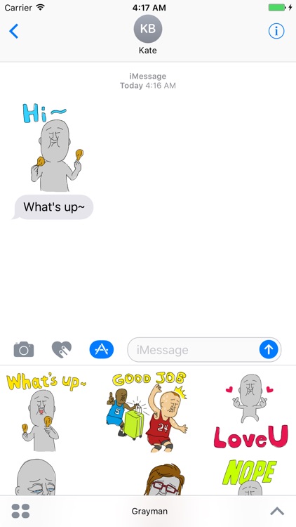 Grayman - Funny Scenes (Animated Stickers) screenshot-4