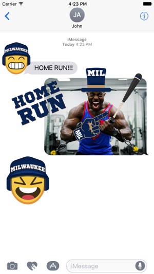 Milwaukee Baseball Stickers & Emojis(圖2)-速報App