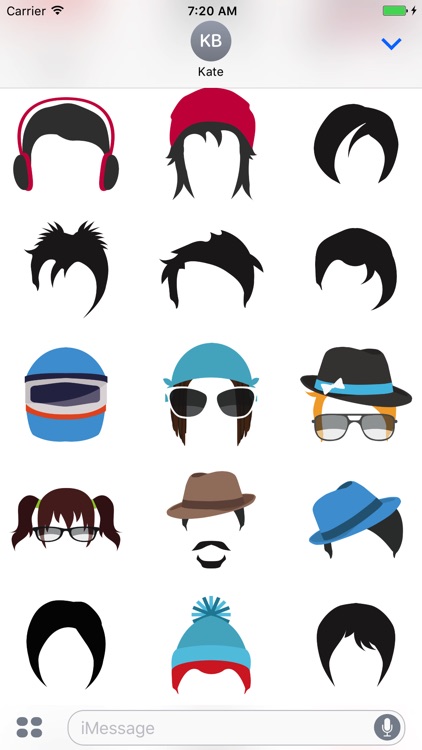 Hairstyle Stickers screenshot-3