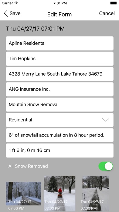 Snow Removal App screenshot 2