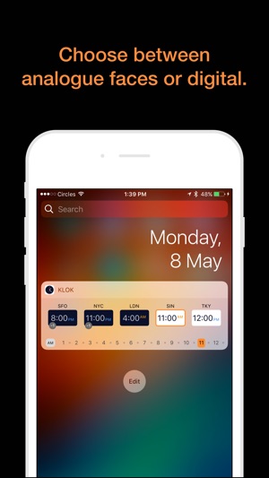 Aubergine Stam zuur Klok - Time Zone Converter on the App Store