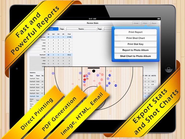 Basketball Stat Tracker HD