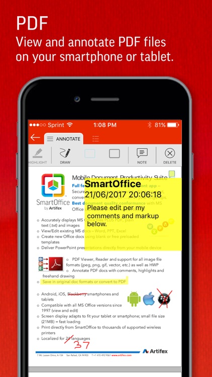 SmartOffice - View & Edit MS Office files & PDFs