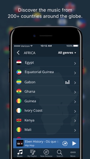 Eben Music – Listen to music from 200+ Countries(圖3)-速報App