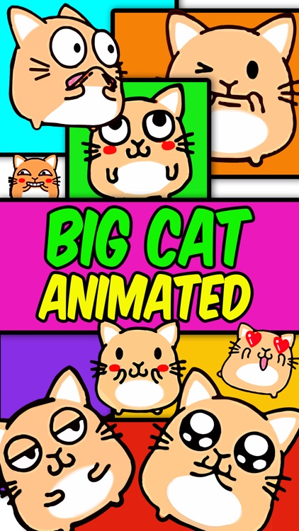 Big Cat: Animated Stickers