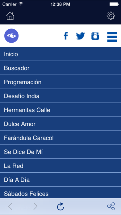Caracol Televisión Screenshot on iOS
