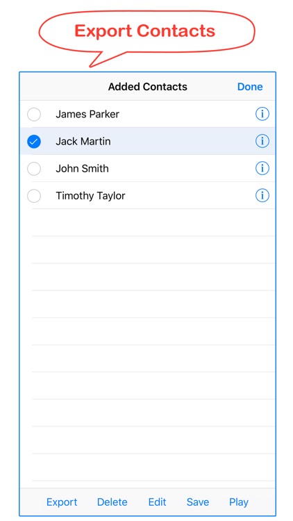 Voice to Contacts