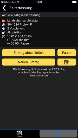 Zeiterfassung Mobile