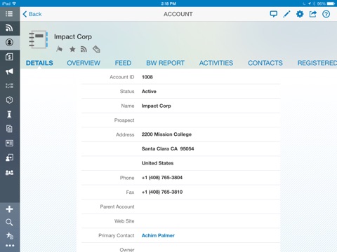 SAP Hybris Cloud for Customer for iPad screenshot 3