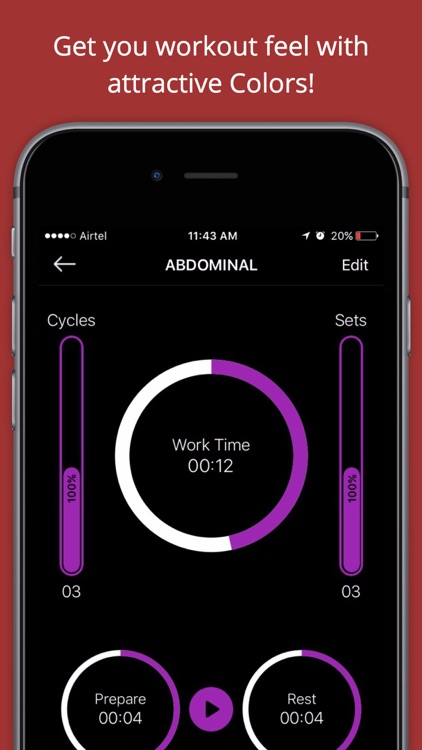 Workout Timer Stopwatch for tabata, MMA & HIIT screenshot-3