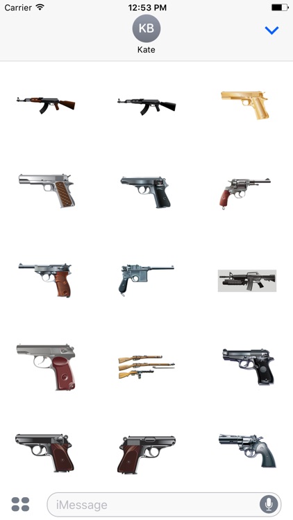 GunMojis - Awesome Gun Emojis And Stickers