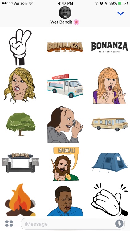 The Official Bonanza Campout Sticker App