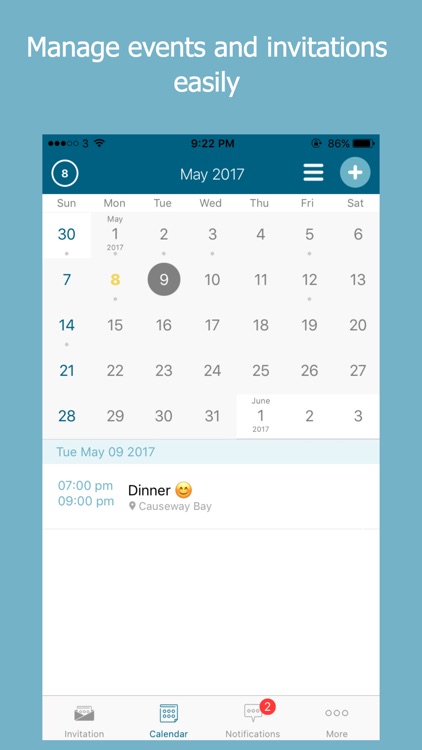 UhOh - Calendar that simplifies your social life