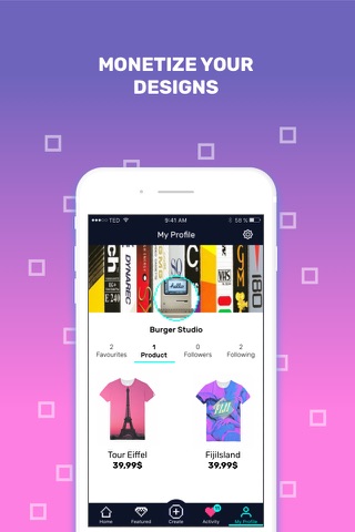 TedClothing - Create, print and sell your designs screenshot 4