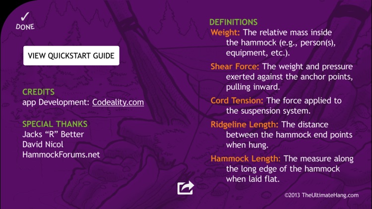 Hammock Hang Calculator