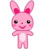 Ms Pinky Bunny stickers by Sonam