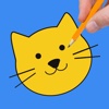 Drawing Games Coloring Book Little Cat