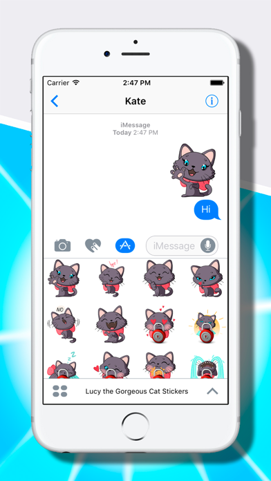 How to cancel & delete Lucy the Gorgeous Cat Stickers from iphone & ipad 3