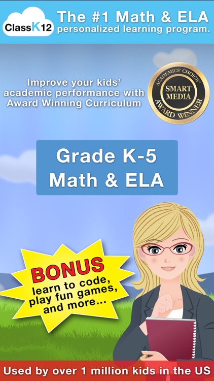 ClassK12 Kids Math, ELA, coding, cool games & more screenshot-0