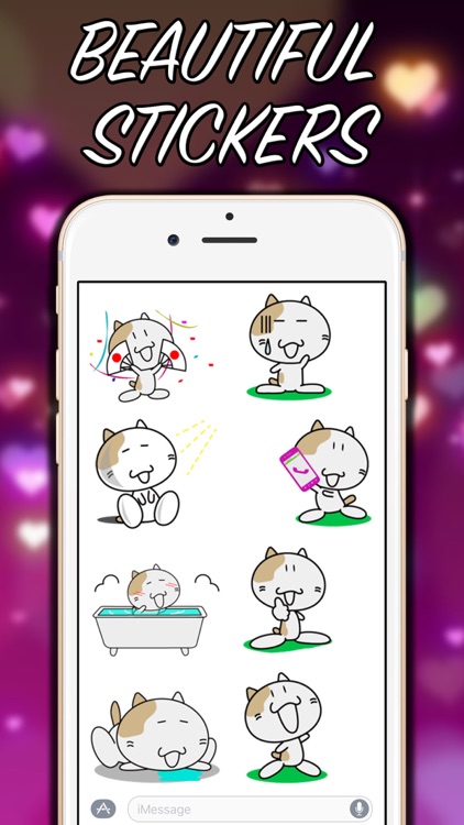 Anime Cat - New Stickers! screenshot-3