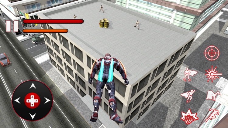 Flying Super Hero Fight Real City Criminals