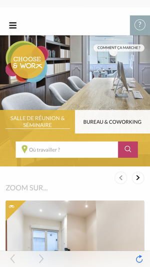 Choose&Work: coworking, location espace de travail(圖1)-速報App