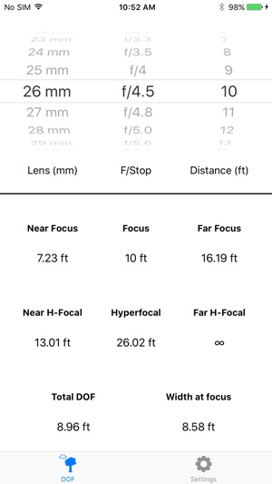 Camera DOF Calculator(圖2)-速報App