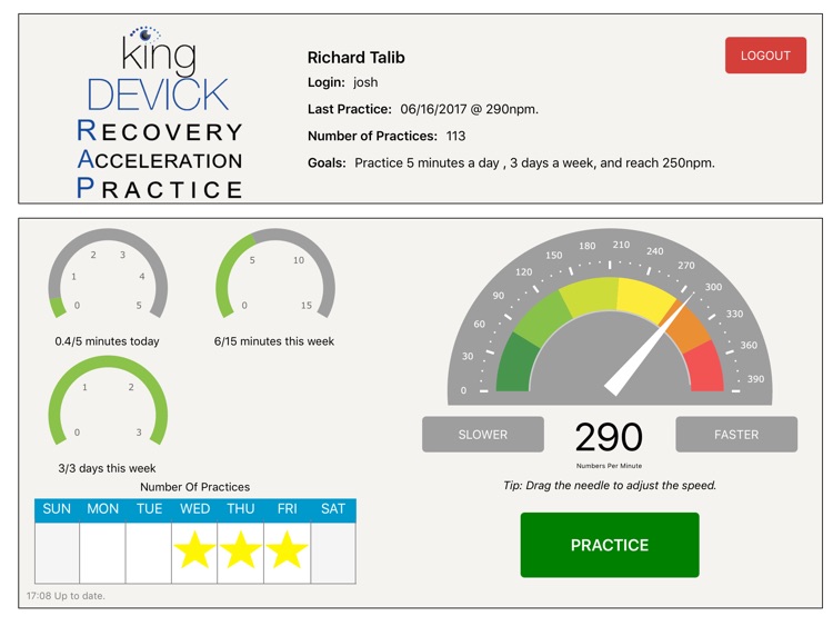King-Devick Recovery Acceleration Practice