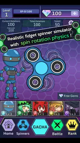 Game screenshot Anime Fidget Spinner Battle apk