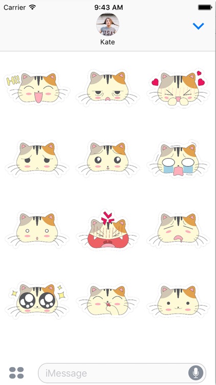 Fun Cat Emoji Sticker Pack - say it the catty way!