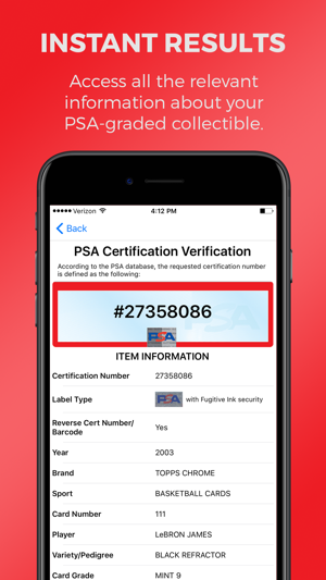 PSA Cert Verification(圖2)-速報App