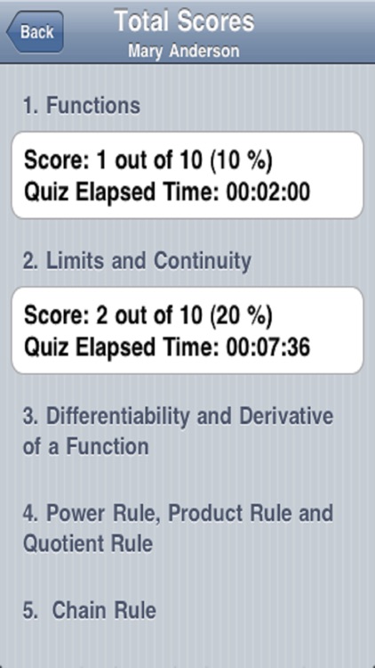 Calculus 1 Quizzer screenshot-3