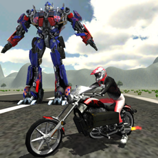 Activities of Robots Vs Bike War : Speed Battle Adventure Game