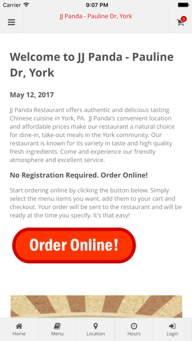 How to cancel & delete JJ Panda Chinese Cuisine from iphone & ipad 1