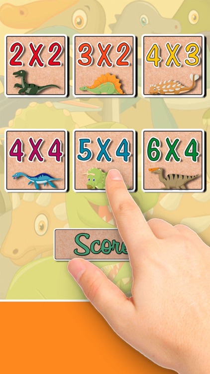 Dinosaurus Find the Pairs Learning & memo Game