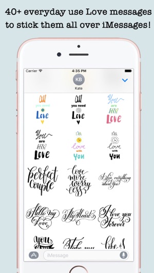 Love Quotes Stickers For iMessage(圖3)-速報App