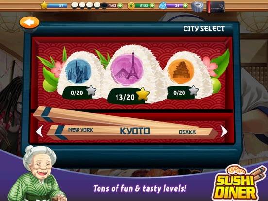 cooking fever three stars sushi